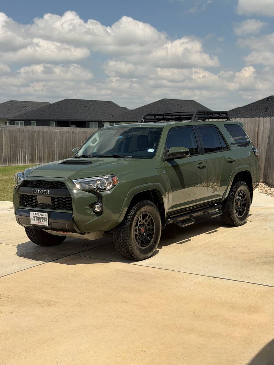 Green Toyota 4Runner TRD Pro after full mobile detail